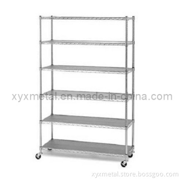 6 Tiers Chrome Plated Metal Wire Shelving